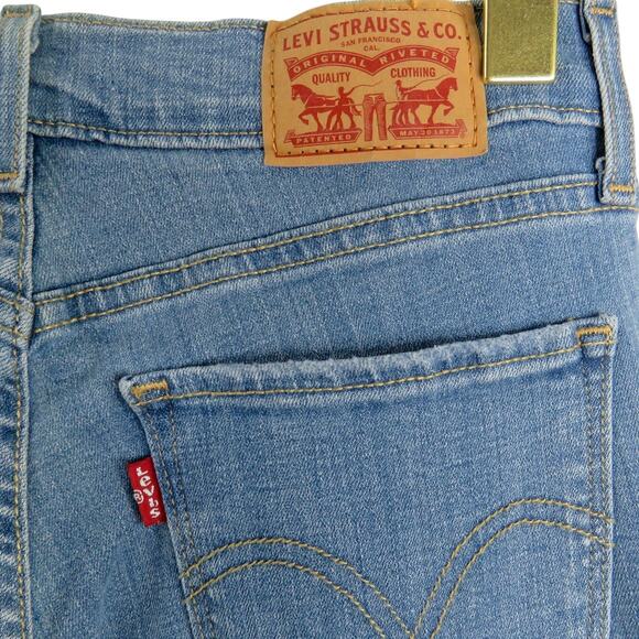 Levis Classic Straight Leg Jeans Size 4 Mid Rise Jeans 27" - Picture 6 of 8